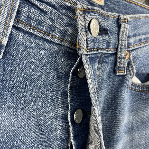 Levi's Women's Straight Leg Jeans - Blue - Picture 12 of 16